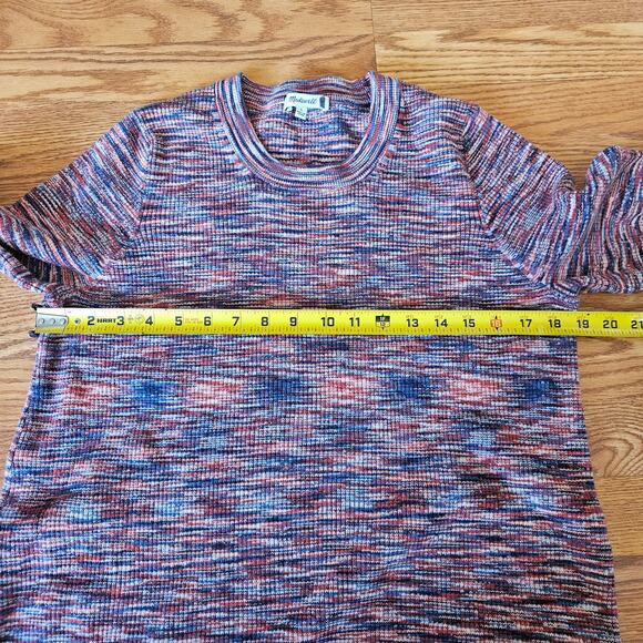 Madewell Long Sleeve Spacedye Midi Dress Size Large - Picture 3 of 6